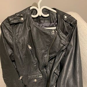 All Saints US8 100% leather jacket